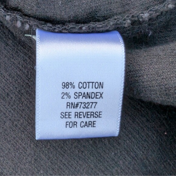 Sonoma Women's Plus Size 1X Black Corduroy Button Front Jacket Blazer Pockets - Picture 9 of 9